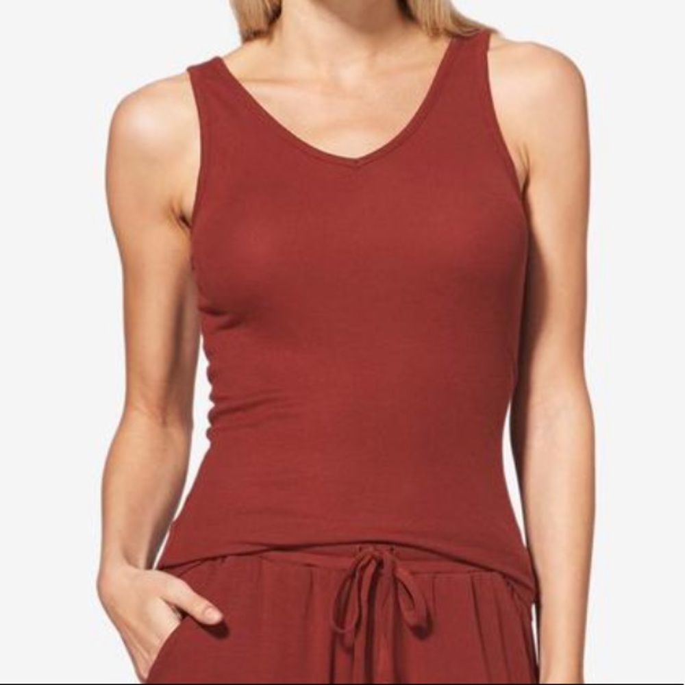NWT Tommy John Women’s Lounge Tank, Fired Brick